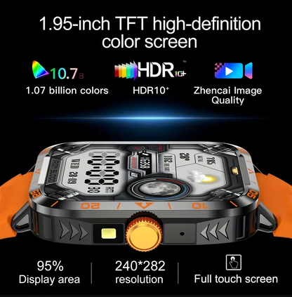 Outdoor Sports Watch with LED Altimeter, 100+ Sports Modes & 300mAh Battery