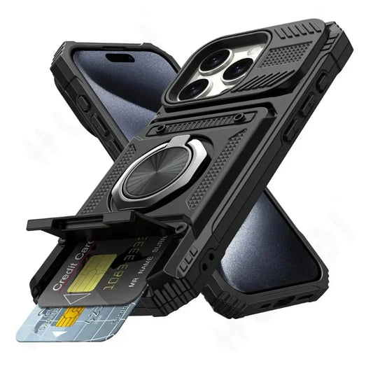 Magnetic Rotating Ring Case for iPhone 13-16 Pro Max