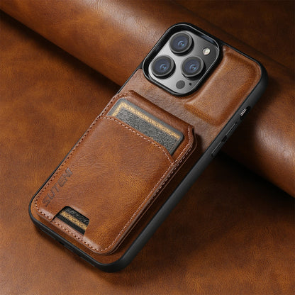 Leather Magnetic Card Holder Wallet Case for iPhone