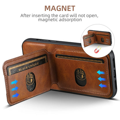 Leather Magnetic Card Holder Wallet Case for iPhone