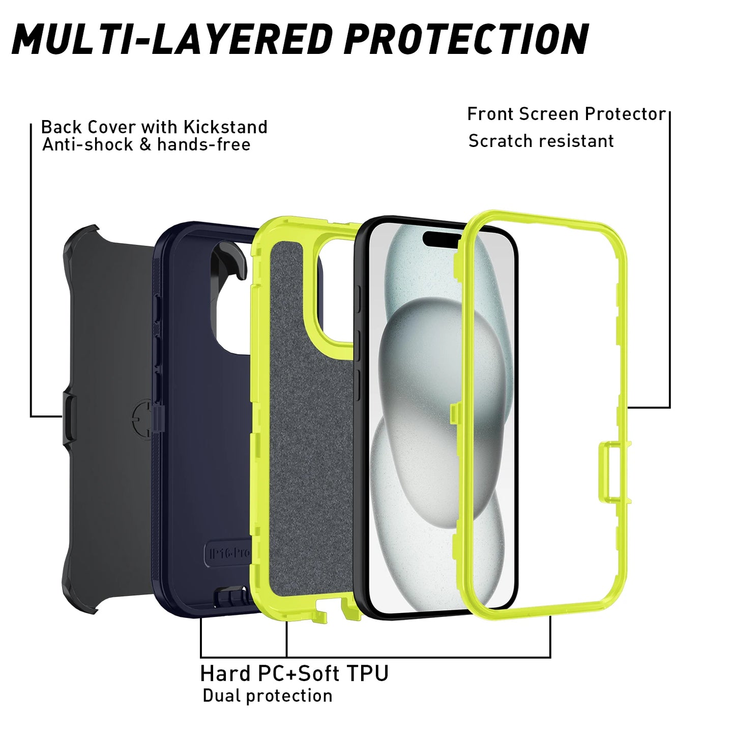 Shockproof Defender Case for iPhone