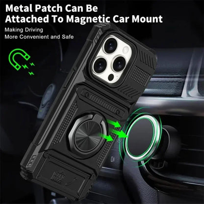 Magnetic Rotating Ring Case for iPhone 13-16 Pro Max