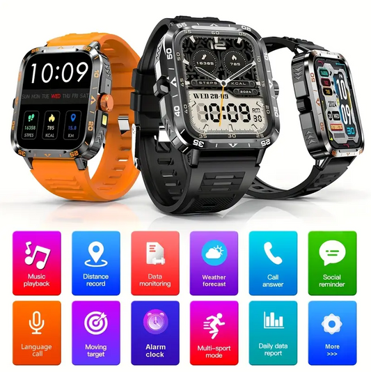 Outdoor Sports Watch with LED Altimeter, 100+ Sports Modes & 300mAh Battery