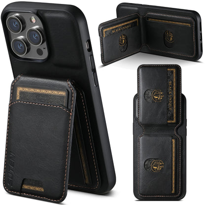 Leather Magnetic Card Holder Wallet Case for iPhone