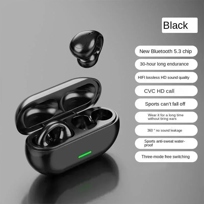 New T75 Bone Conduction Bluetooth 5.3 Sports Earphones